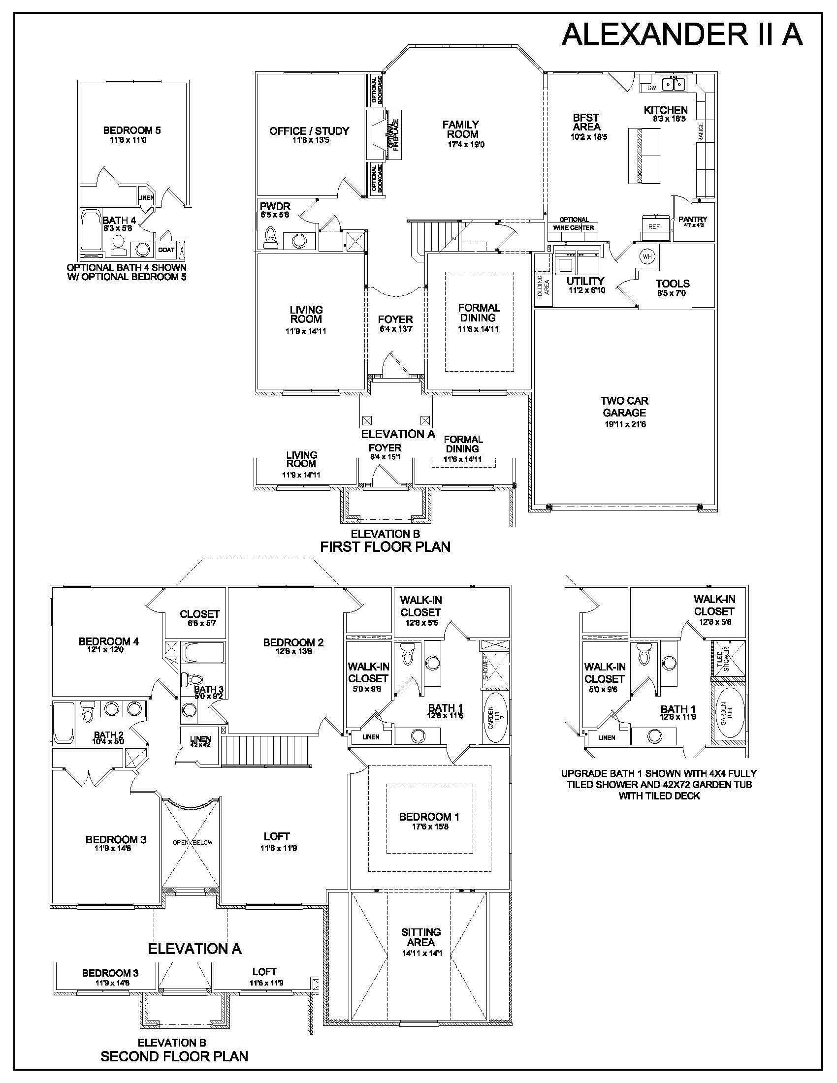 Floor Plans Alexander II Homes for Sale in Lexington